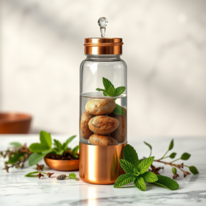 Copper Alkaline Infuser Bottle